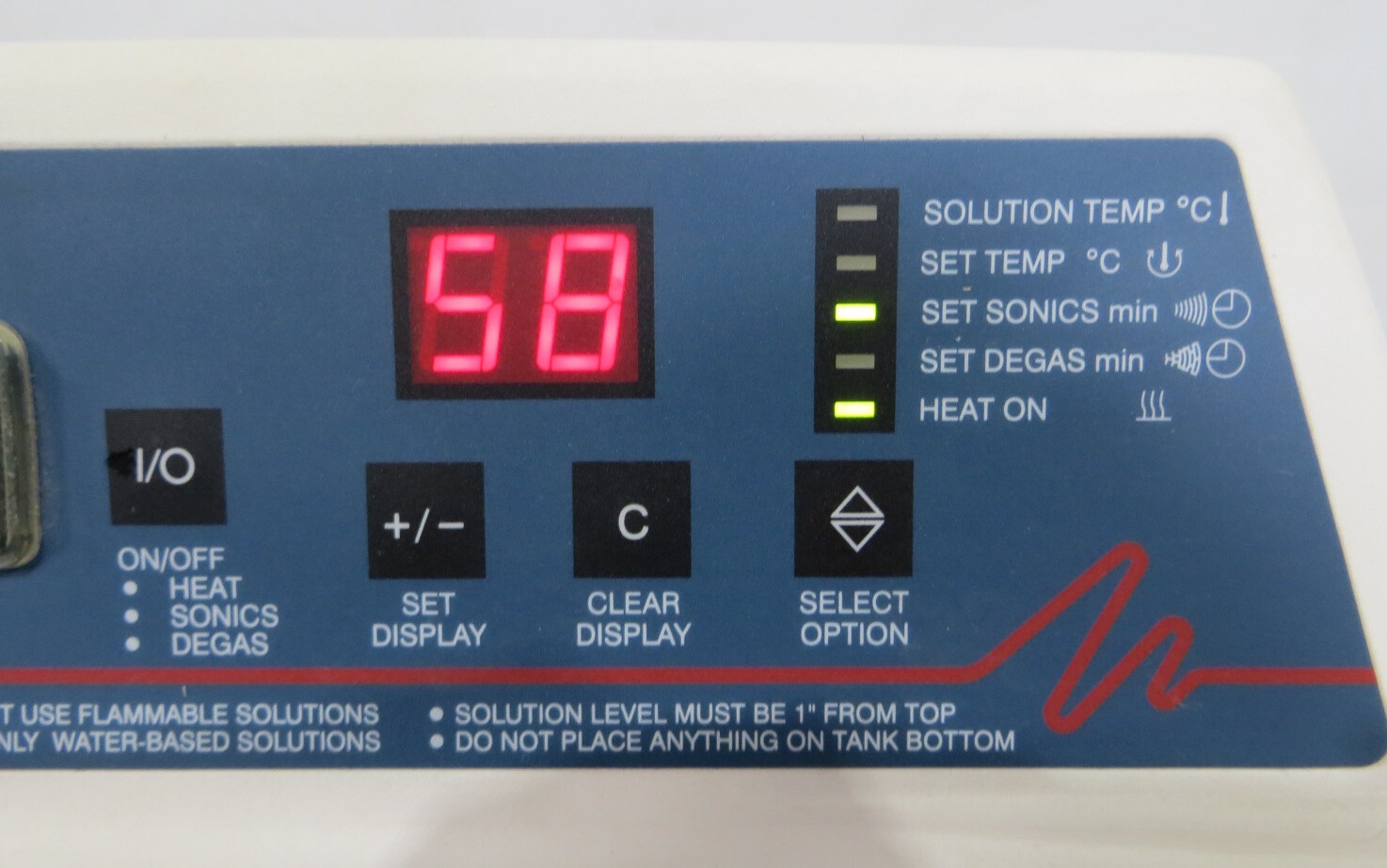 T191929 Branson 3510 Ultrasonic Cleaner Heated Bath Digital Timer 3510R