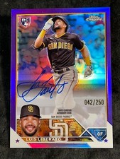 2023 Topps Chrome PURPLE REFRACTOR ROOKIE AUTO Luis Liberato 042/250