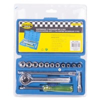 "SteckschlüSselsatz 17-Teilig 1/4\" Knarrenkasten Ratschenkasten Nusskasten Set"
