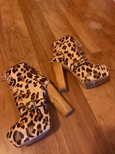 Leopard Print Boots By Bebe Size 6 | eBay