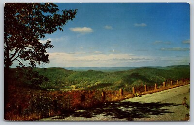 Postcard Virginia Skyline Drive Autumn Scene 13H