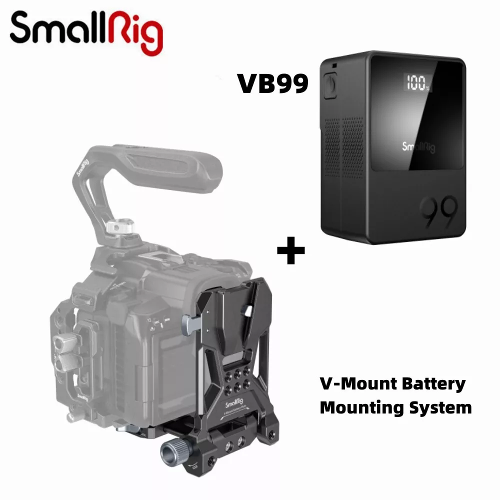 SmallRig V Mount Battery Adapter 4064 +Mini V Mount Battery VB50/VB99 3579 3580