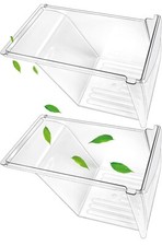 240337103 Crisper Bin Drawers 2 pack for Frigidaire Kenmore Refrigerator