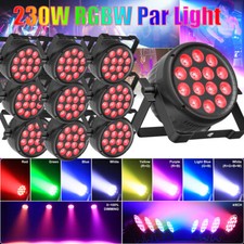 Alu 230W LED PAR Lights RGBW Wash Lighting DMX Strobe Stage DJ Disco Party Xmas