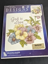 DESIGNS FOR THE NEEDLE Counted Cross Stitch Kit w/BEADS GOD IS LOVE 114908 6"x6"