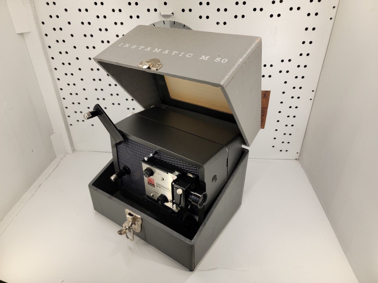 Kodak Instamatic M50 Movie Projector & Case For Super 8 Made in USA - Powers On