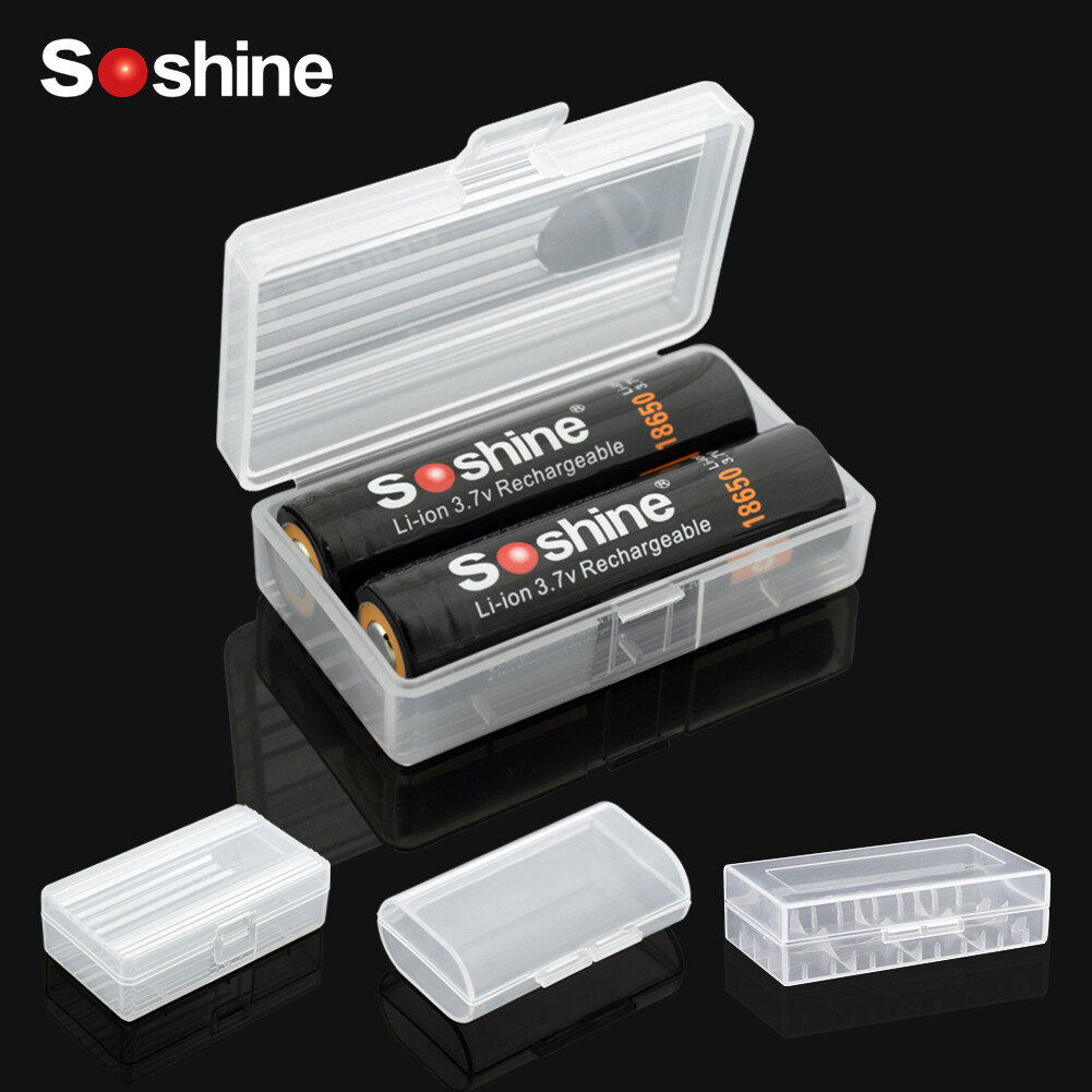 Soshine Scatola Batteria In Plastica Rigida Impermeabile Per