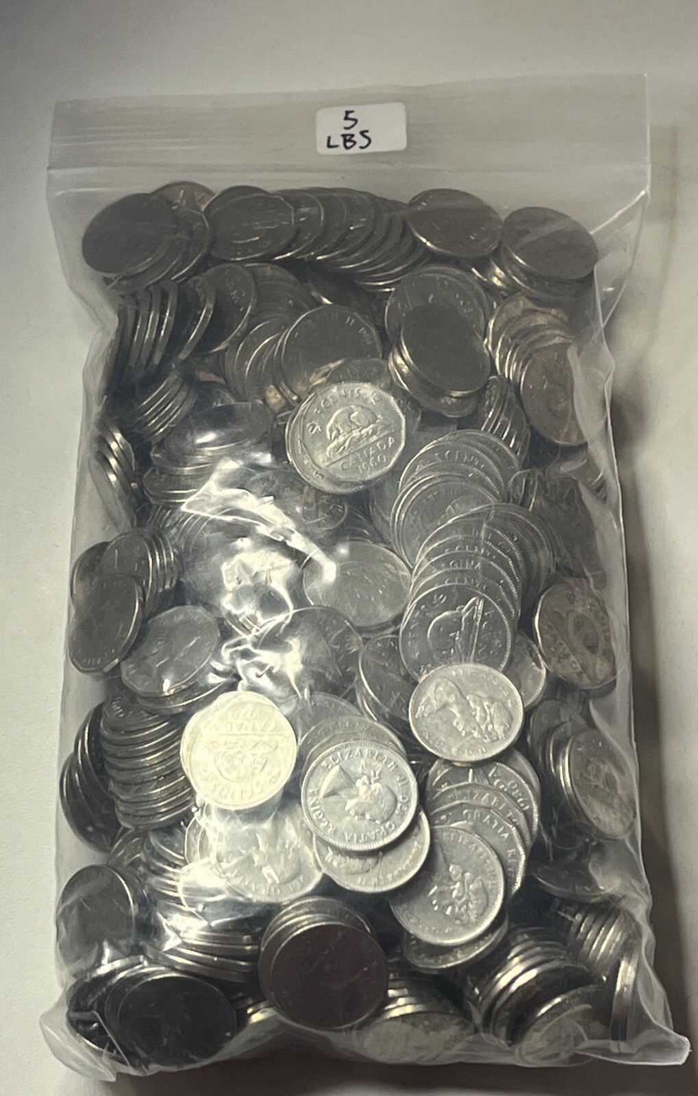 5lbs Pre 1981 Canadian Nickel Nickels 99 Pure Nickel Bullion