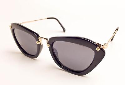 HOT Rare Vintage Style Cat Eye NoIr Monaco Fashion Kitty Glasses Sunglasses 2019