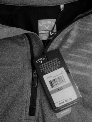 Pull Thermique Homme Callaway Weather Series Swing Tech - Taille M - Gris, 1/4 Zip, évacuant L'humidité