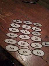 Vintage Patch.  LES.   SEW OR IRON ON.  NEW OLD STOCK