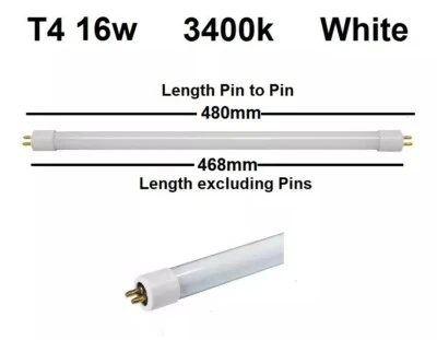 ETERNA/LEYTON 16 Watt T4 under cabinet Fluorescent Light Bulb Lamp Tube 3400K Standard White