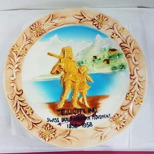 1958 TELL CITY Indiana Swiss Built American Movement Centennial Plate Dauby's 