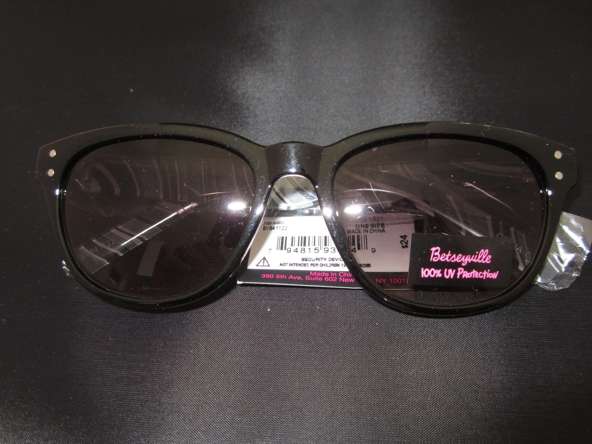 Betsey Johnson Striped Sunnies ? BETSEY JOHNSON BETSEYVILLE STRIPED ARMS DESIGNER 100% UV  main image 4