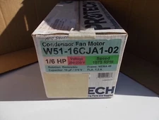 Pro Tech 51- 16CJA1-02 Motor 1/6 HP 1075 RPM 60 Hz 115V 1Ph