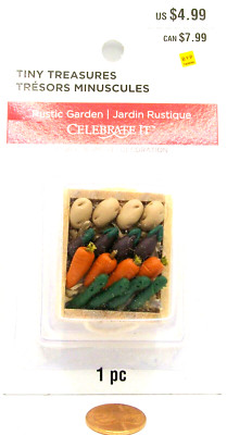 Celebrate It Rustic Garden Tiny Treasures Crate of Vegetables 501251   BYP