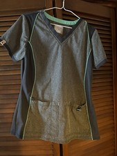 Scrubstar Scrubtop Grey/Black Size S/CH Preowned