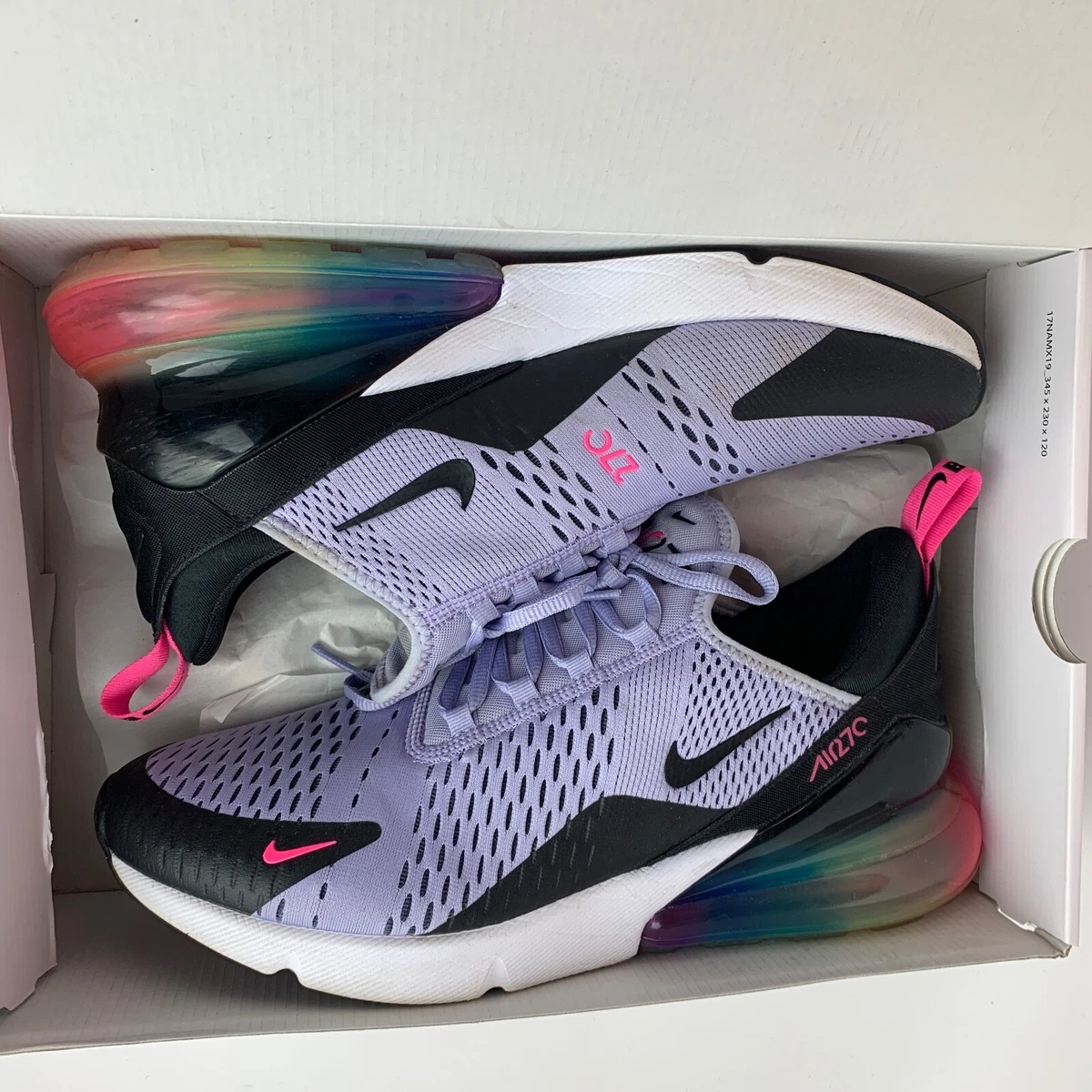 Nike Air Max 270 Be True LGBTQ Purple Pulse Black AR0344-500 Men&#039;s 11 | eBay