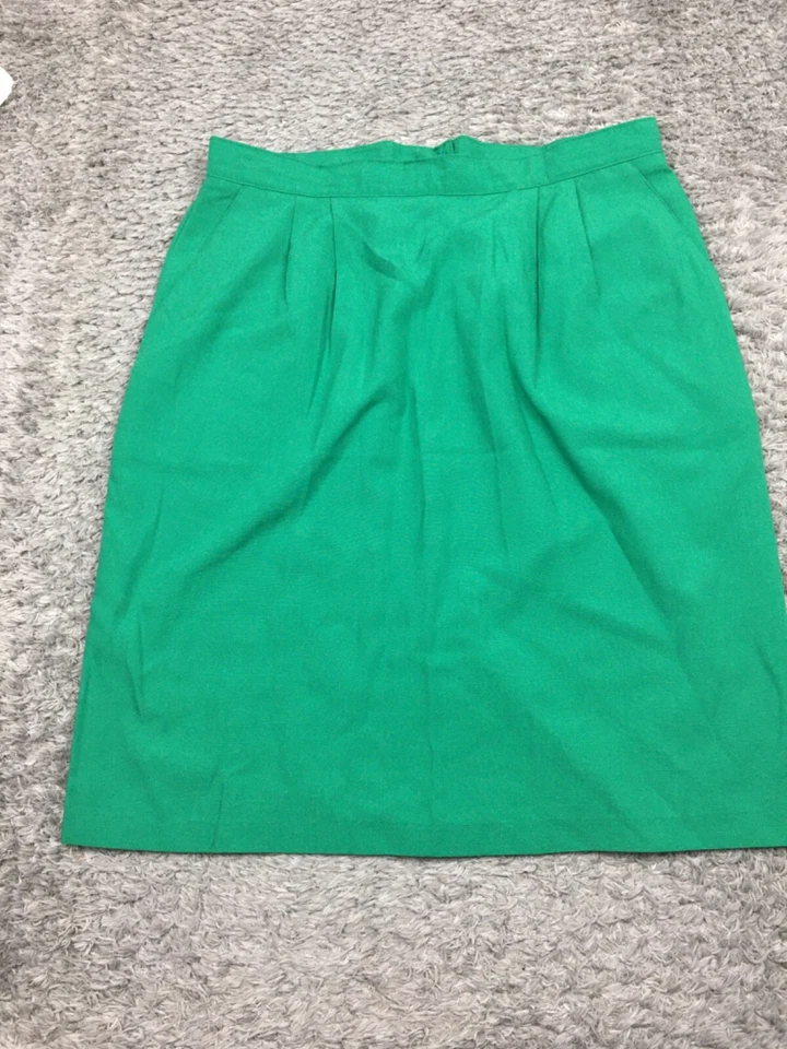 Falda De Colección Radcliffe II Mujer Talla 18W Verde Plisada Hasta la Rodilla Foto 3 de 4