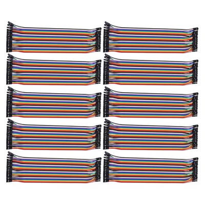10 Stück Farbbanddraht für Breadboard Ersatz 40pin Weibliche zu weiblichen Kabel