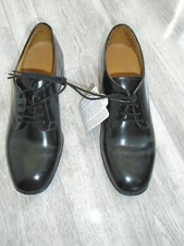 RAF OR ARMY WOMENS BLACK LEATHER SERVICE SHOES SIZE 230S 4S NARROW WIDTH