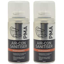 2 x PMA Air Con Sanitiser AC Cleaner Interior Spray Remove Bacteria Odour Smell