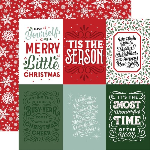 Kit de Colección Christmas Salutations No.2 - 12x12 Echo Park Papers + Pegatinas - Imagen 7 de 8