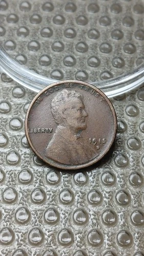 1915 D Lincoln Wheat Cent Penny Fine Corrosion Reverse                      Y885