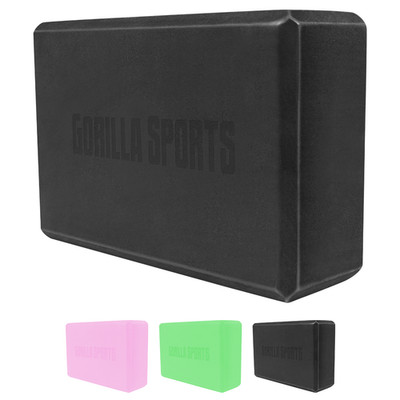 GORILLA SPORTS  Yogablock Yogaklotz EVA Schaumstoff Fitnessblock Pilates Fitness