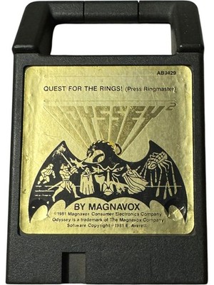Magnavox Odyssey 2 Quest For The Rings Videospiel Cartridge 1981 Vintage Klassiker
