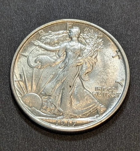 1917 WALKING LIBERTY HALF DOLLAR MS 63 ANACS