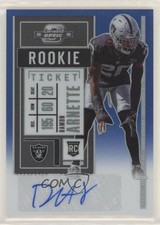 2020 Contenders Optic Rookie Ticket Blue Prizm 84/99 Damon Arnette #152 Auto 0c6