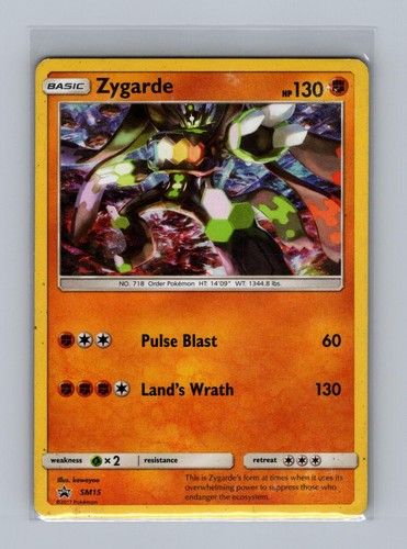 Zygarde - SM15 Holo Promo Sun & Moon Promo Pokemon Heavily Played