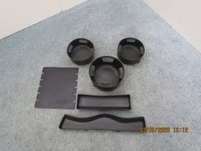 02-07 Chevy Trailblazer Cup Holder Center Console Rubber Inserts 6 Piece Set