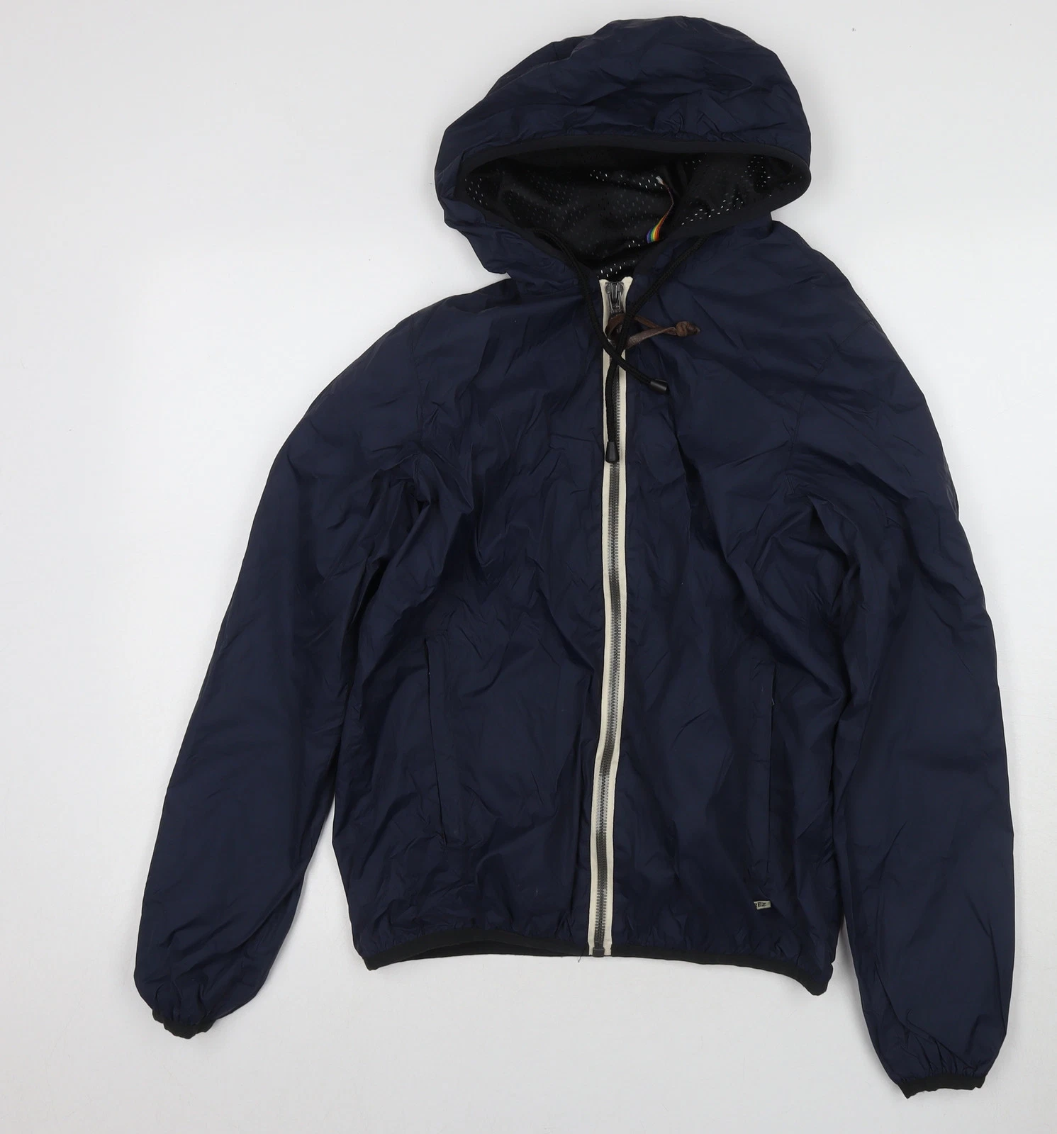 Trez Men's Blue Windbreaker Jacket S Hooded Casual