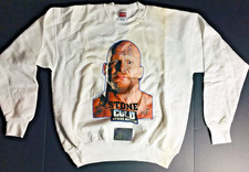 VINTAGE "STONE COLD" STEVE AUSTIN WWF 1998 SWEATSHIRT L STAINED NEW w/HOLO 