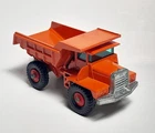 Vintage Matchbox Lesney 1-75 Series #28 Mack Dump Truck Orange  / Red Hubs - VGC