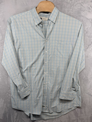 Onward Reserve PREPFORMANCE Button Down Plaid Shirt Classic Fit Men's XL EUC