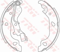 Bremsbackensatz Hinten TRW GS8687 FÜR Fiat Bremsbacken KIT TrommelbremsbelÄGe