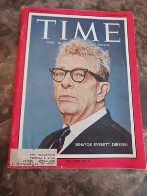 Time Magazine  September 14, 1962  Senator Everett Dirksen  VINTAGE ADS