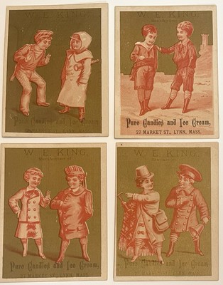 AMERICANA / ADVERTISING  -  W.E.  KING  -  CANDIES  & ICE  CREAM  -  PRE  1900