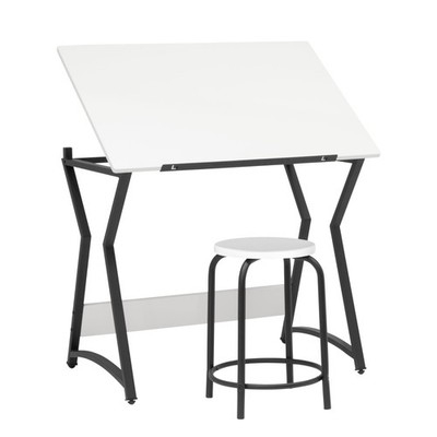 SD Studio Designs Hourglass Craft Table Angle Adjustable Drafting Table, Tabl...