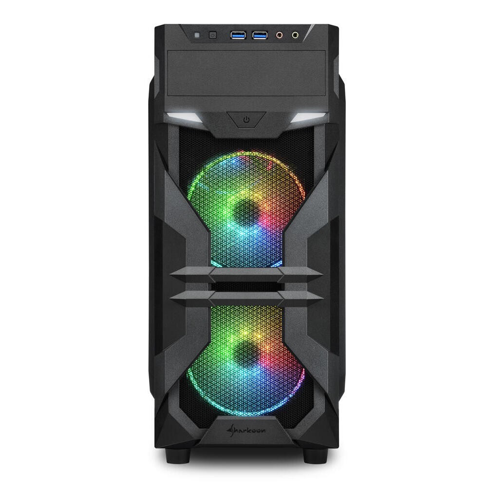 Компьютер Sharkoon Gehuse VG7-W RGB ATX schwarz 15090₽