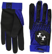 Black White Royal Heatgear Athletic Gloves For Men Women With Adjustable Cuffs