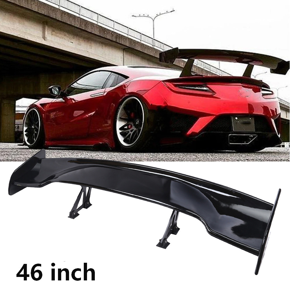 47" Glossy Black Rear Trunk Lid High Wing Spoiler ABS For Acura NSX Coupe