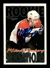 1994-95 Topps Premier 191 Mikael Renberg signed auto JKAU1 BXCP25