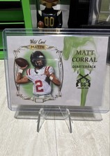 2022 Wild Card MATTE - Smoking Guns Matt Corral #SG-7 White-Green Smoke (RC)