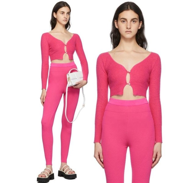 Women Jacquemus Sweater Pink Mohair 32 / XXS / 40