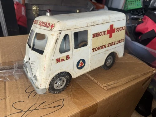 1950s Tonka Fire Rescue Squad Van All Original