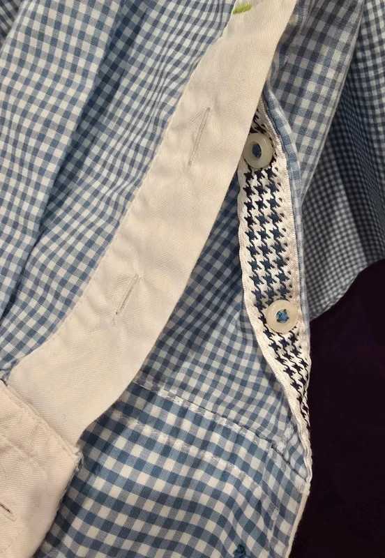 HUGO BOSS Blue & White Deep Checkered Shirt – Size XL image 10